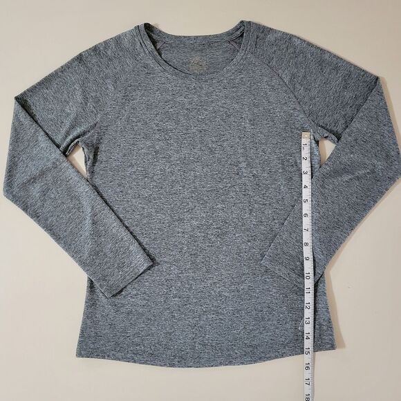 RBX Women's Gray Performance Long Sleeve Crewneck Top - Picture 5 of 9